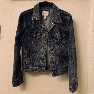 Forever 21 Acid Wash Denim Jean Jacket